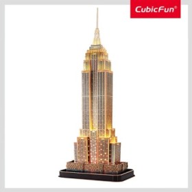 Marile Arhitecturi ale lumii Puzzle 3D cu led Empire State Building 37 piese